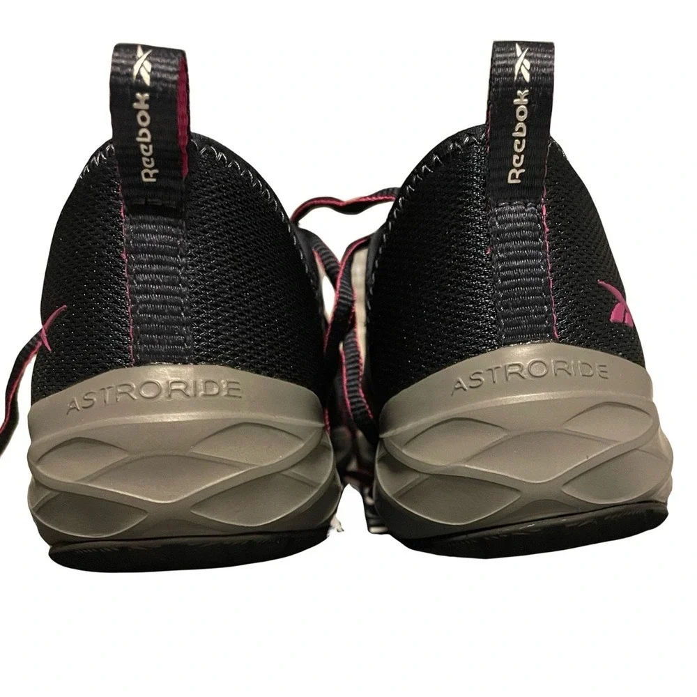 Reebok Astroride RB308 Steel Toe Shoes Sneaker 7W Women Navy Purple - Picture 4 of 15